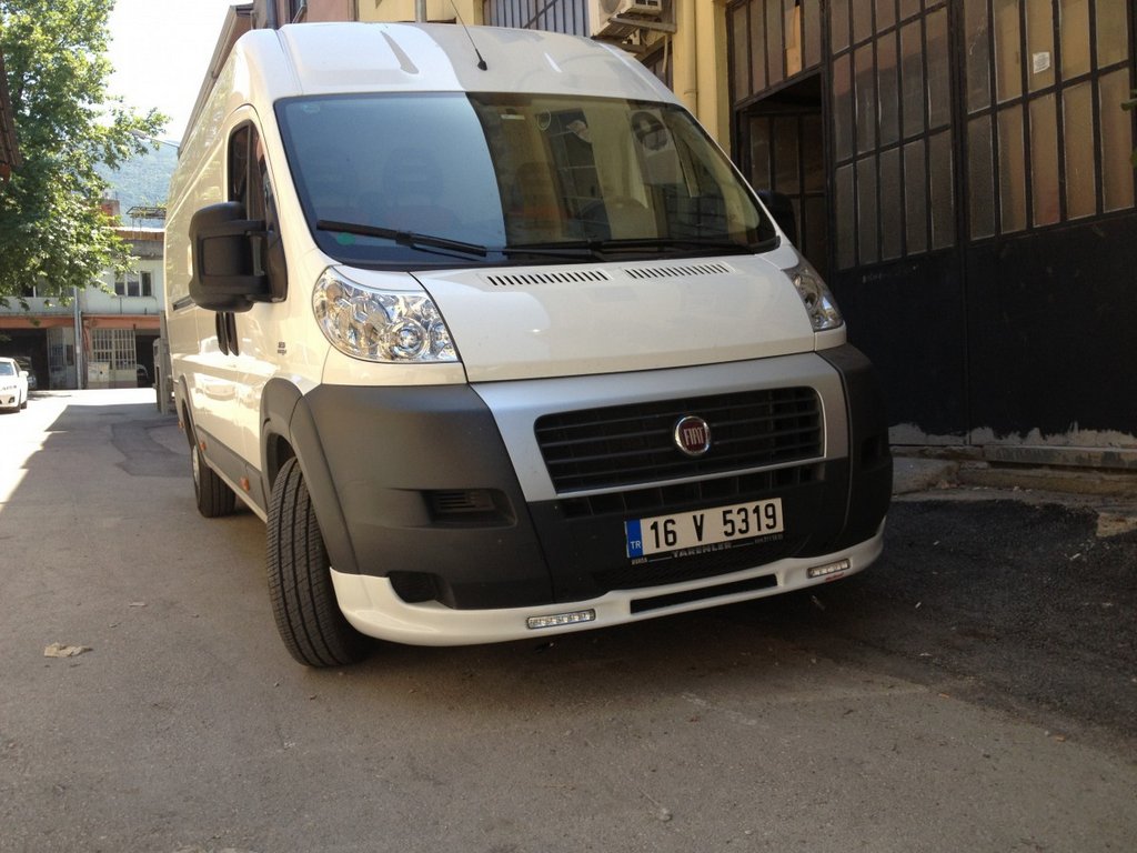 Front lip 2006-2013 (narrow with LED, primed for painting) for Peugeot Boxer 2006-2025 - image 2