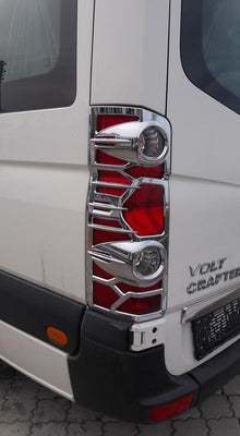 Chrome Tail Light Covers (2 pcs, plastic) for Volkswagen Crafter 2006-2016 - image 2