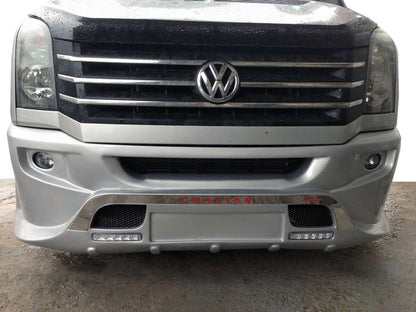 Front bumper lip 2012↗ (Sport-3, paintable) for Volkswagen Crafter 2006-2016 - image 2