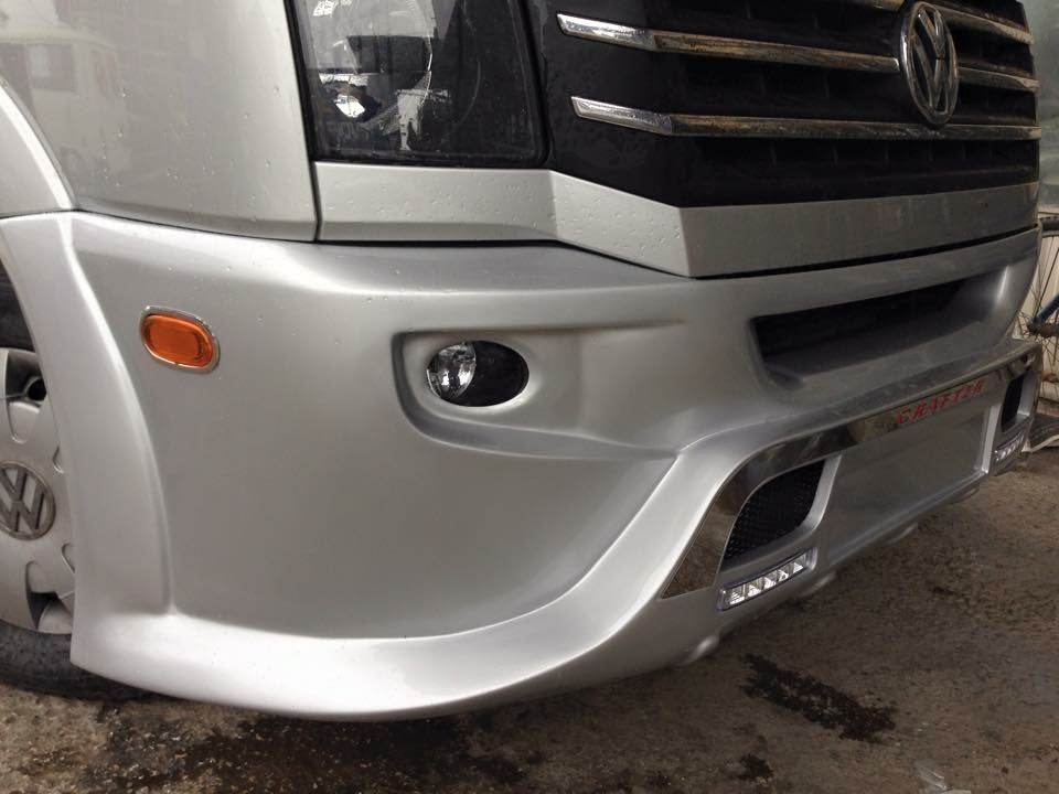 Front bumper 2012↗ (Sport-3, paintable) for Volkswagen Crafter 2006-2016 - Reelken Auto