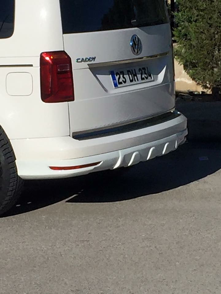 Rear bumper cover (primed for painting) for Volkswagen Caddy 2015-2020 - image 2