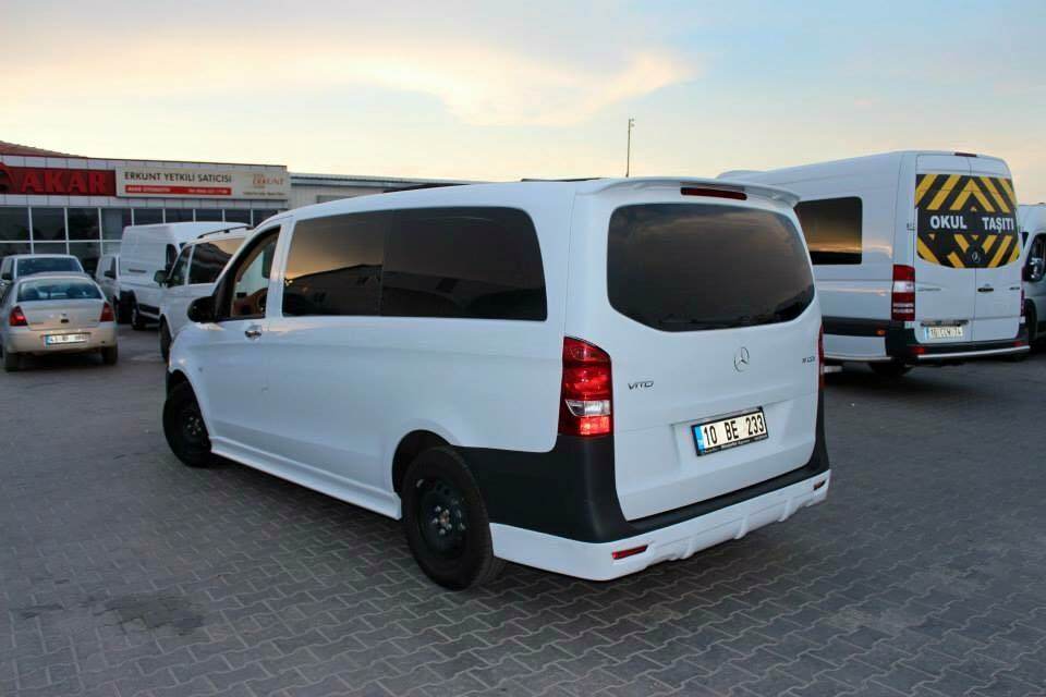 Rear bumper V1 (for painting) for Mercedes Vito / V-class W447 2014↗ year - Reelken Auto