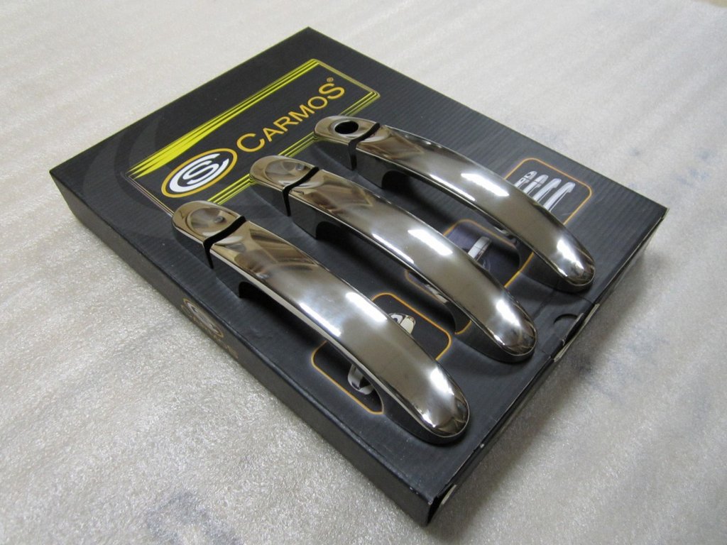 Pads on the handles (stainless steel) for Volkswagen T5 Transporter 2003-2010 - image 3