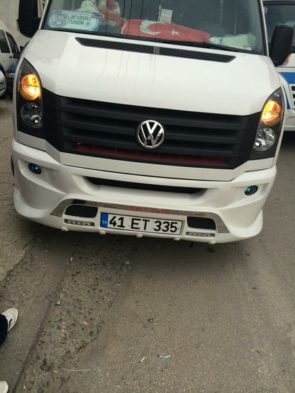 Front bumper lip 2012↗ (Sport-3, paintable) for Volkswagen Crafter 2006-2016 - image 9