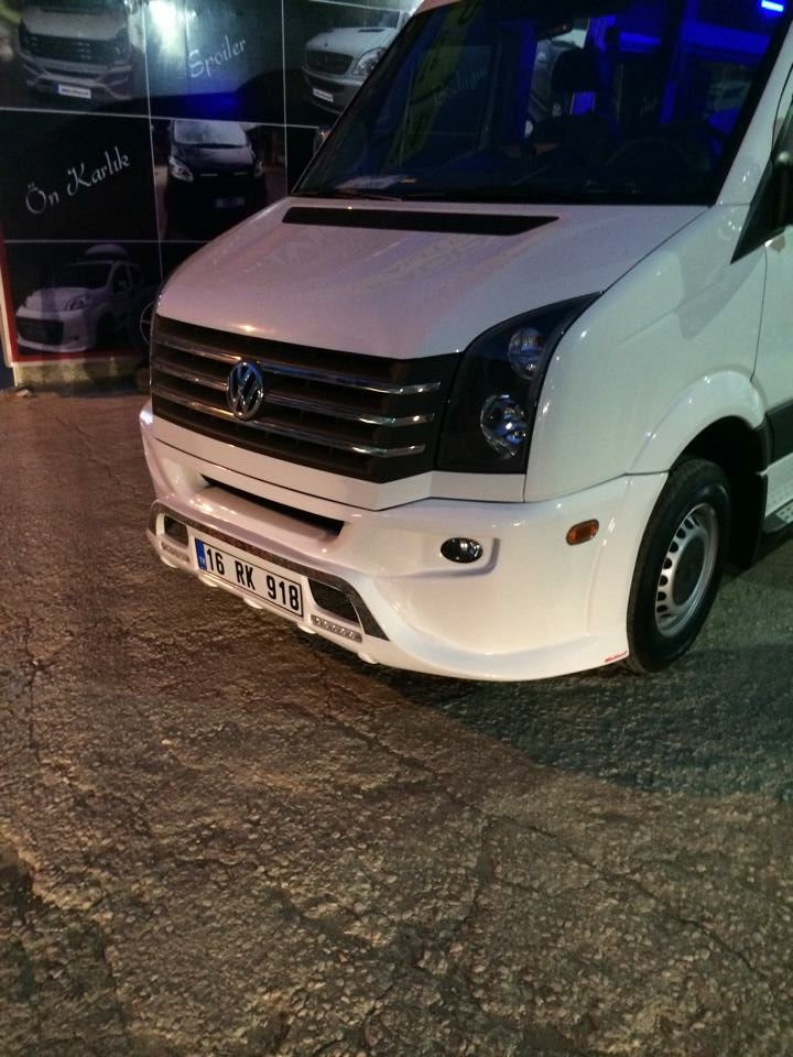 Front bumper lip 2012↗ (Sport-3, paintable) for Volkswagen Crafter 2006-2016 - image 10