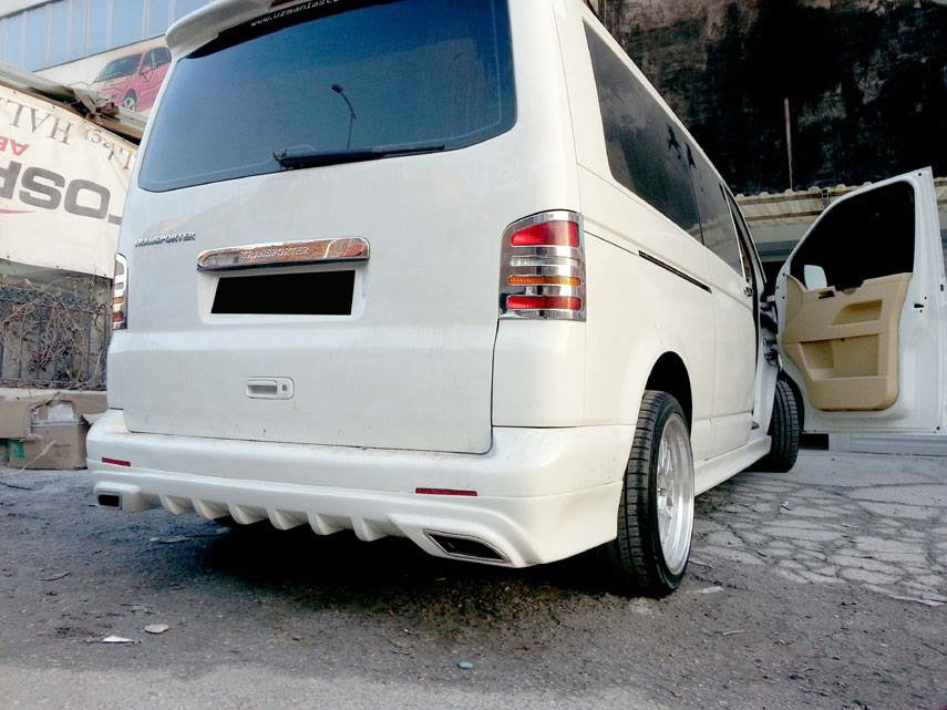 Rear bumper cover Sport 2 (primed for painting) for Volkswagen T5 Multivan 2003-2010 - image 3