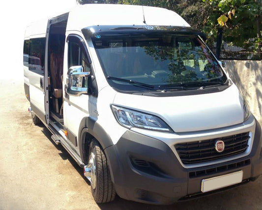 Windshield Visor (black gloss, 5mm) for Fiat Ducato 2006-2025 - image 1