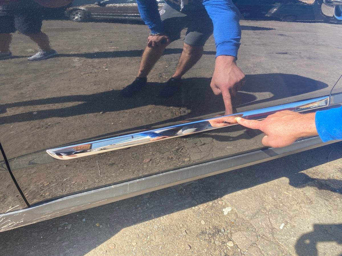 Door molding (4 pieces, stainless steel) for Hyundai Santa Fe 2 2006-2012 - Reelken Auto
