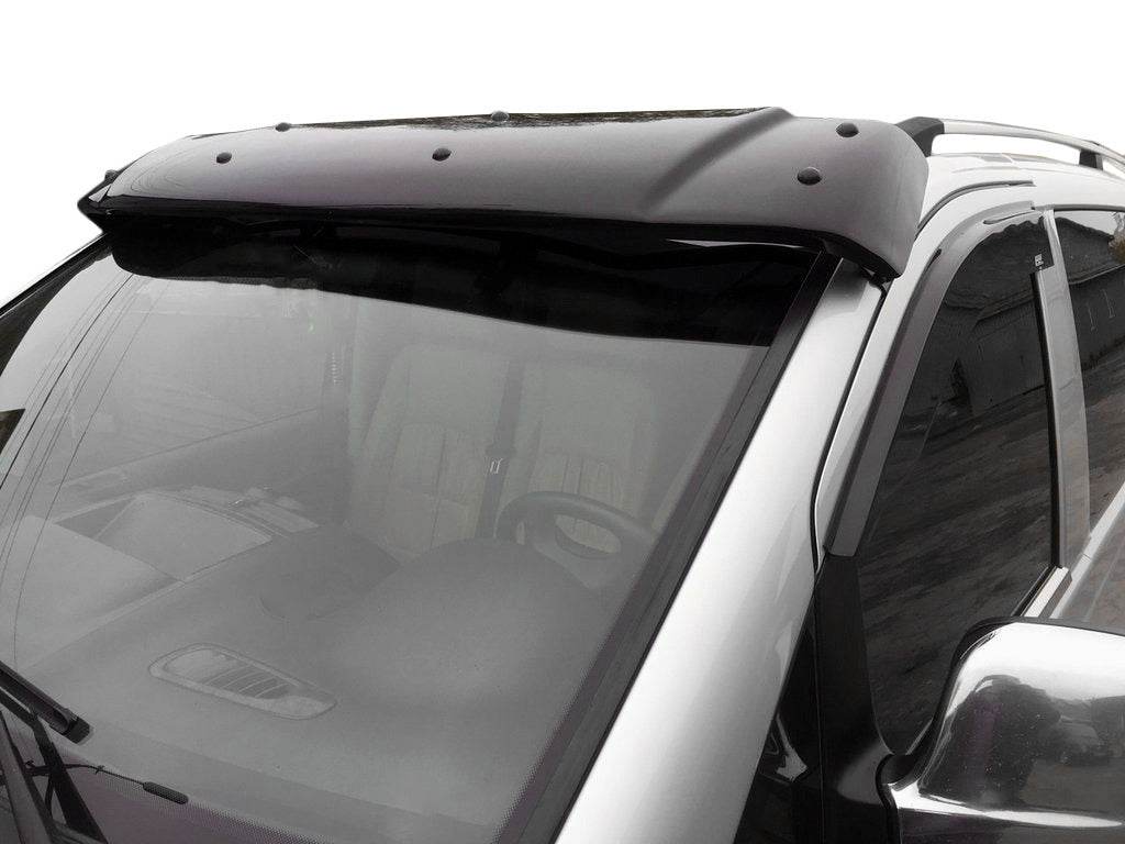 The visor on the windshield (gloss black, 5mm) for Mercedes Viano 2004-2014 - Reelken Auto