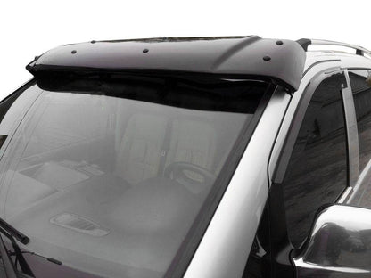 The visor on the windshield (gloss black, 5mm) for Mercedes Viano 2004-2014 - Reelken Auto