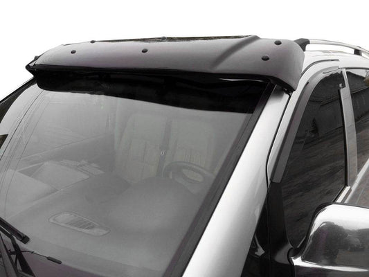 The visor on the windshield (gloss black, 5mm) for Mercedes Viano 2004-2014 - Reelken Auto
