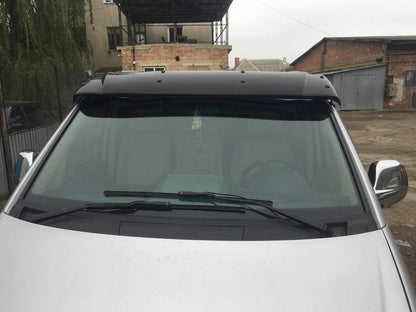 The visor on the windshield (gloss black, 5mm) for Mercedes Vito W639 2004-2014 - Reelken Auto