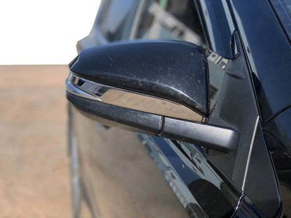 Covers for mirrors (2 pcs, stainless steel) for Toyota Rav 4 2013-2018 - Reelken Auto