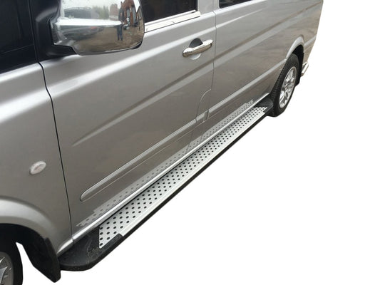 Side sills Allmond Grey (2 EA., alum.) for Mercedes Vito W639 2004-2014 - image 1