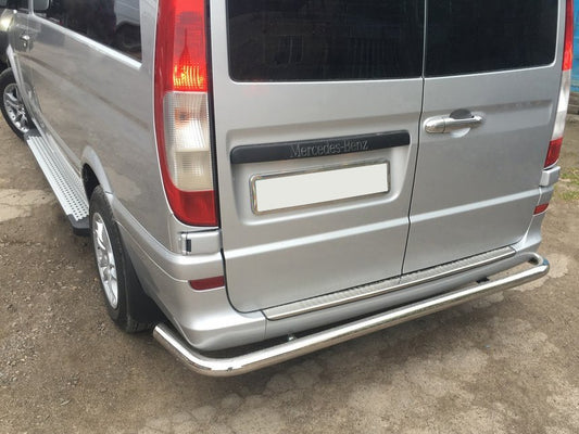 Rear Bar AK005 (Stainless Steel) for Mercedes Vito W639 2004-2014 - image 1