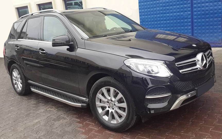 BlackLine lateral platforms (2 pieces, aluminum) for Mercedes GLE/ML class W166 - Reelken Auto