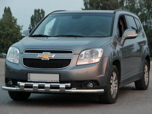 Front protection ST015 (stainless) for Chevrolet Orlando 2010-2018 - Reelken Auto