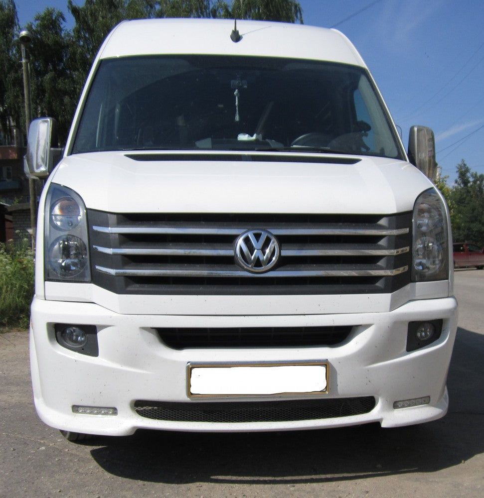 Front bumper lip 2012↗ (LED, paintable) for Volkswagen Crafter 2006-2016 - image 3