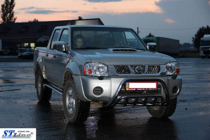 The WT002 bumper guard (stainless) for Nissan NP300 1999-2015 - Reelken Auto