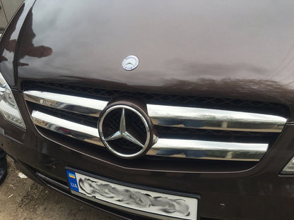Lining on the grille (2006-2013, stainless steel) for Mercedes Sprinter W906 2006-2018 - image 3