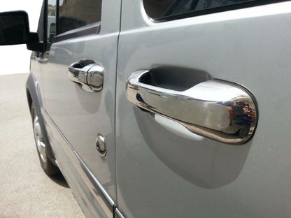 Chrome Door Handle Covers (4 pcs, Stainless Steel) for Ford Connect 2002-2006 - image 1