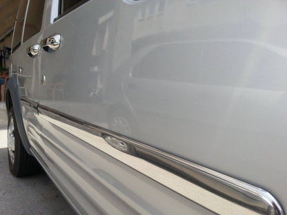 Moldings on doors (4 PCs, stainless.) for Ford Connect 2006-2009 - image 2