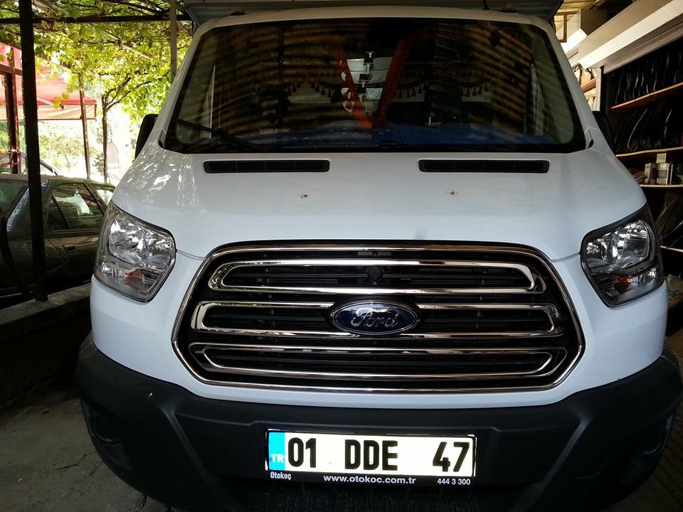 Grille trim (2014-2018, 2 pieces, stainless steel) for Ford Transit 2014↗ - image 5