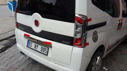 Chrome Tail Light Covers with Curve (2 pcs, plastic) for Fiat Fiorino/Qubo 2008-2024 - image 4