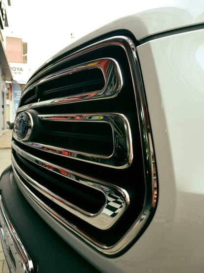 Grill pads (2014-2018, 3 pieces, stainless steel) for Ford Transit 2014↗ - image 4