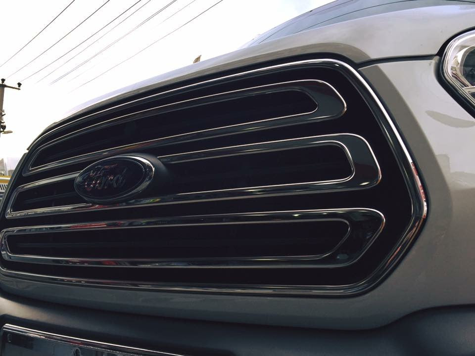 Chrome Grille Covers (2014-2018, 3 pcs, Stainless Steel) for Ford Transit 2014- - image 4