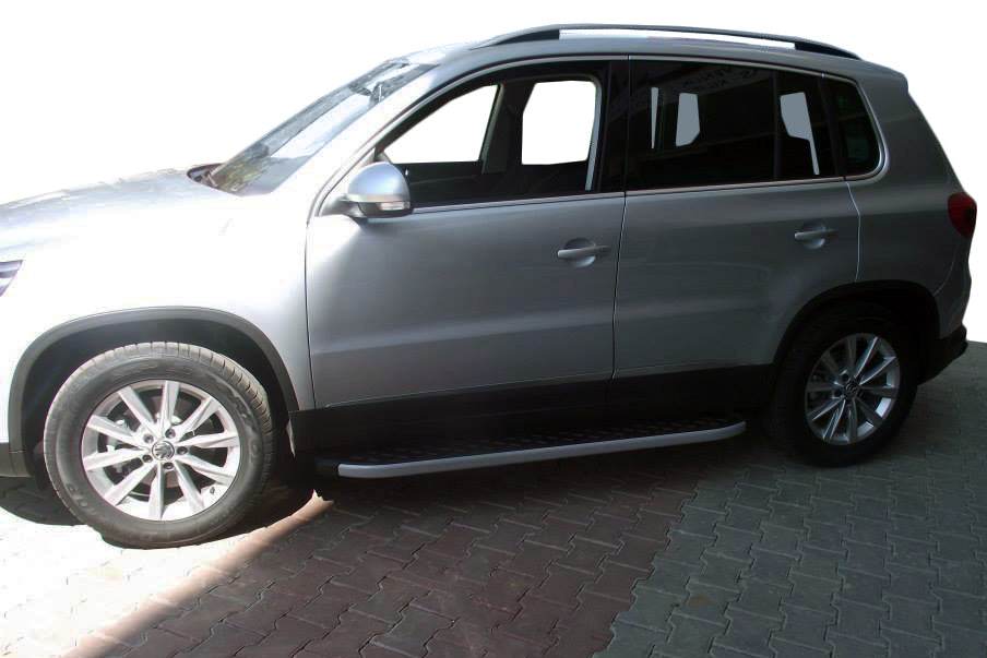 Side area BlackLine (2 pieces, aluminum) for Volkswagen Tiguan 2007-2016 - Reelken Auto