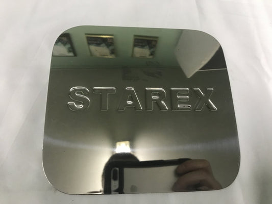 Fuel Tank Cap Cover Carmos Stainless Steel for Hyundai H200, H1, Starex 1998-2007 - image 1