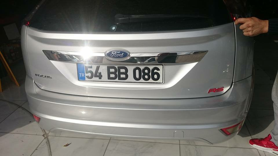 Trunk lid trim (HB, stainless steel) for Ford Focus II 2008-2011 - image 3