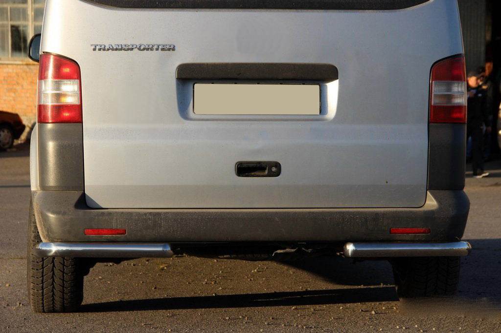 Rear corners AK003 (2 PCs, stainless steel) for Volkswagen T5 Multivan 2003-2010 - Reelken Auto