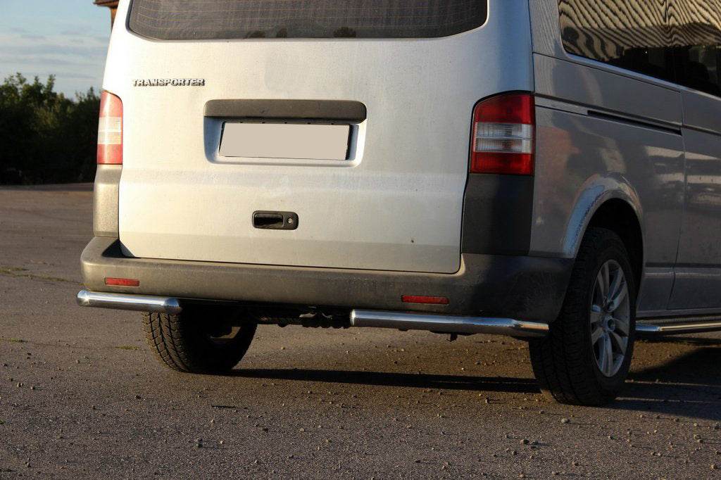 Rear corners AK003 (2 PCs, stainless steel) for Volkswagen T5 Multivan 2003-2010 - Reelken Auto