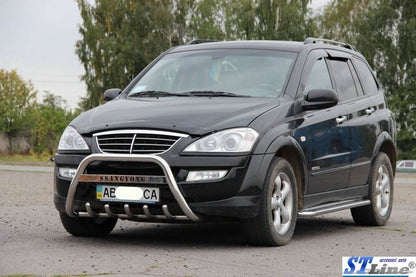 The WT004 bumper guard (stainless) for SsangYong Action 2006↗ - Reelken Auto