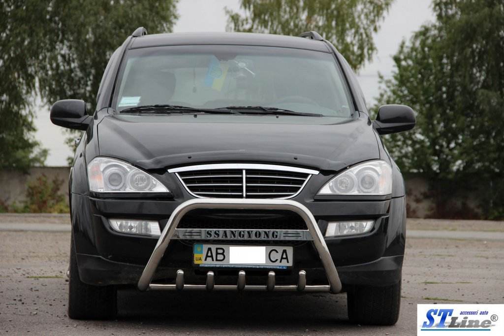 The WT003 bumper guard (stainless) for SsangYong Kyron 2005-2014 - Reelken Auto