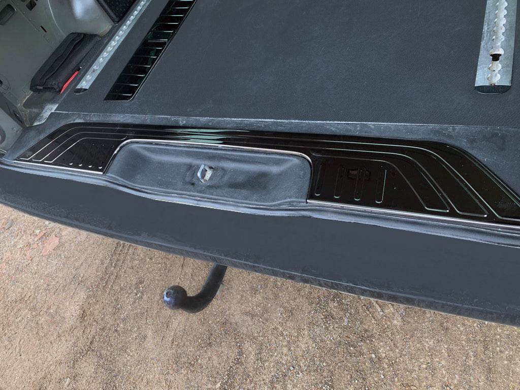 The sill of the trunk Black Chrome (stainless) for Mercedes Vito / V-class W447 2014↗ year - Reelken Auto