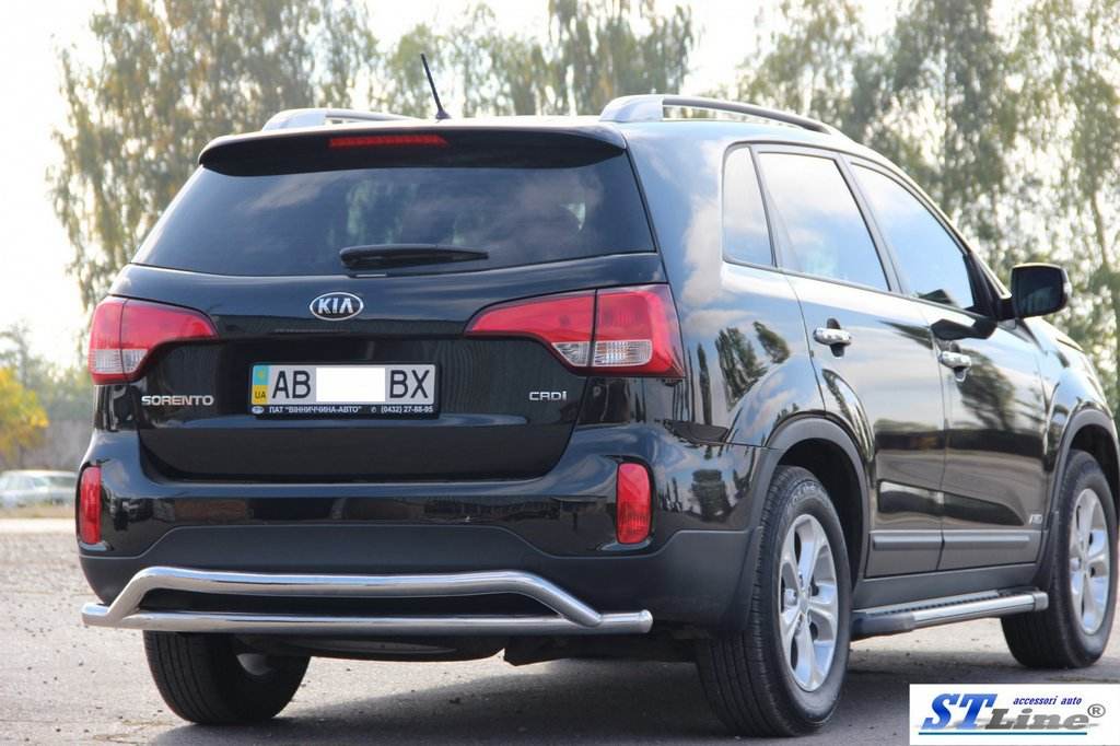 Back arc AK007-2 (stainless) for Kia Sorento II XM 2009-2014 - Reelken Auto