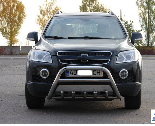 WT003 front arc (stainless) for Chevrolet Captiva 2006-2019 - Reelken Auto