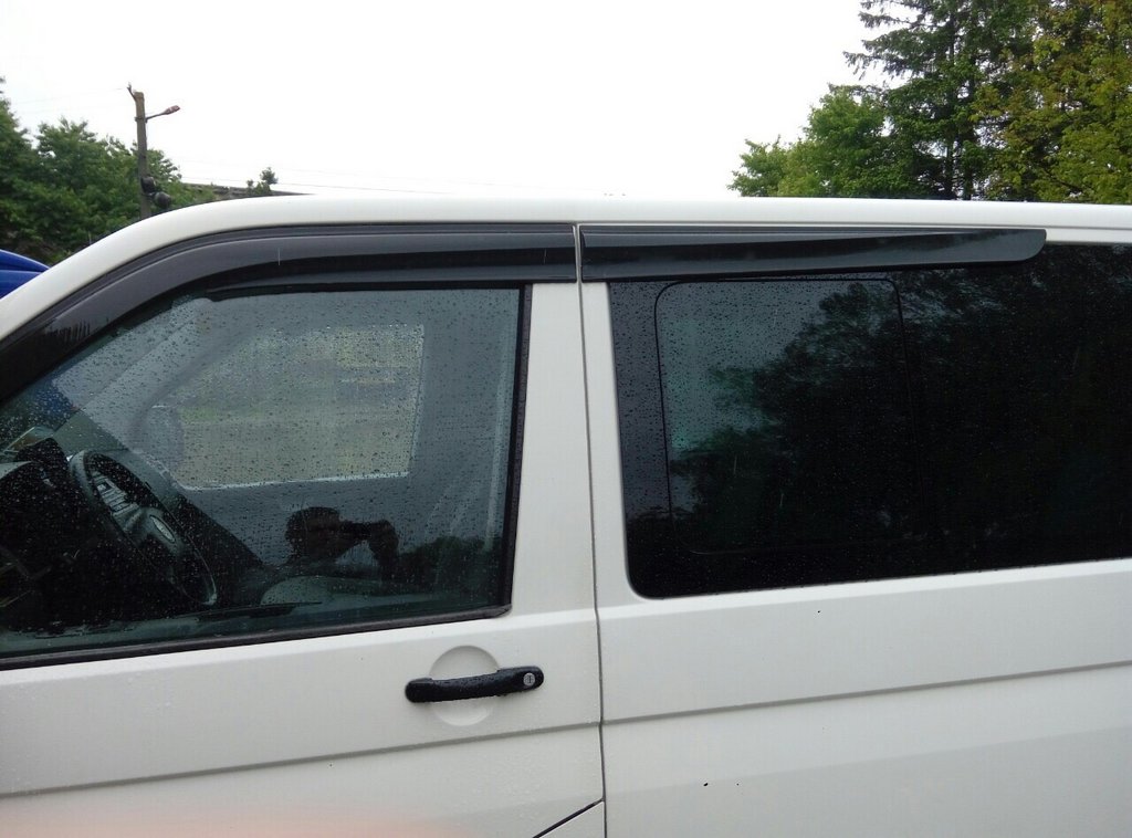 Window Deflectors (4 pcs, Sunplex Sport) for Volkswagen T5 Multivan 2003–2010 - image 9