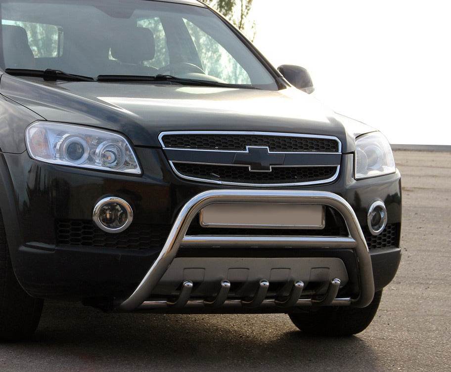 WT003 front arc (stainless) for Chevrolet Captiva 2006-2019 - Reelken Auto
