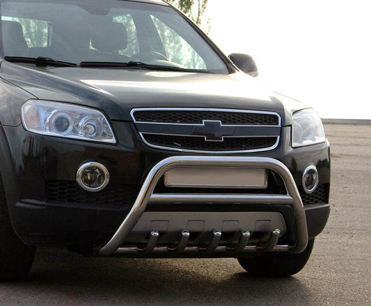WT003 front arc (stainless) for Chevrolet Captiva 2006-2019 - Reelken Auto