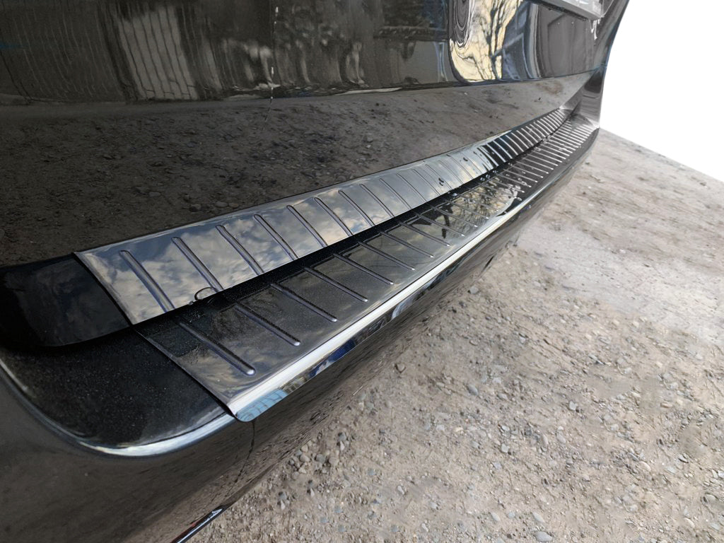 Rear Bumper Protector OmsaLine Black Chrome (Stainless Steel) for Mercedes Vito/V-class W447 2014- - image 1