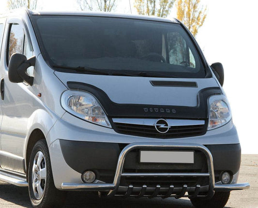 Kangaroo cage with whiskers WT003-Plus (stainless steel) for Opel Vivaro 2001-2015 - Reelken Auto
