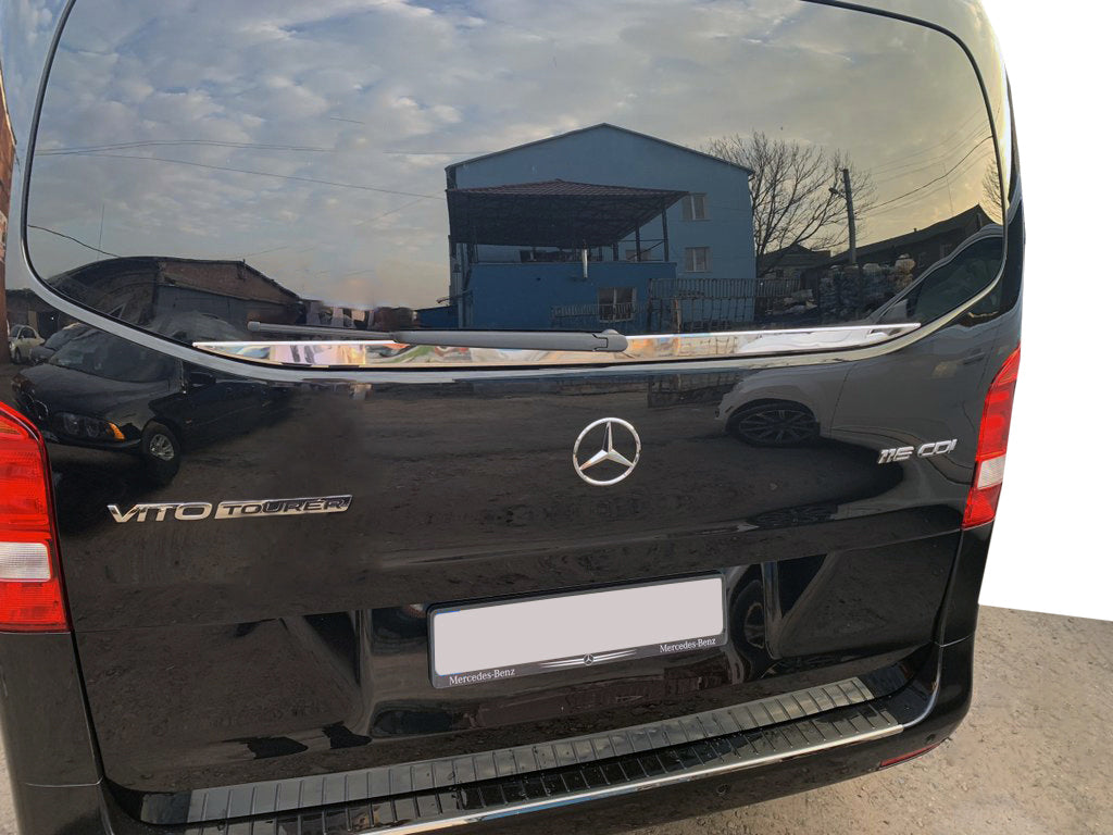 Rear glass edge (small glass) (stainless steel) for Mercedes Vito / V-class W447 2014↗ year - image 1