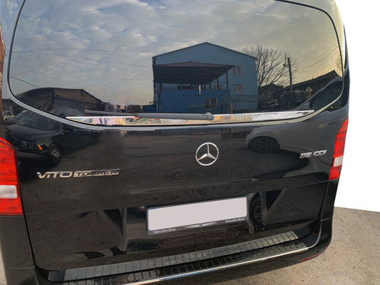 Rear glass edge (small glass) (stainless steel) for Mercedes Vito / V-class W447 2014↗ year - image 1