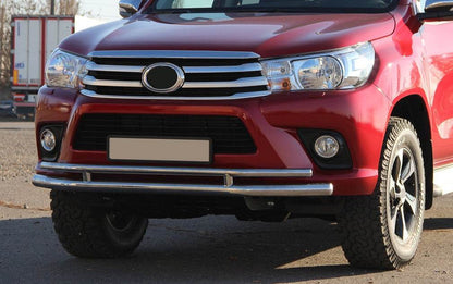 Front protection ST018 (stainless) for Toyota Hilux 2015↗ - Reelken Auto
