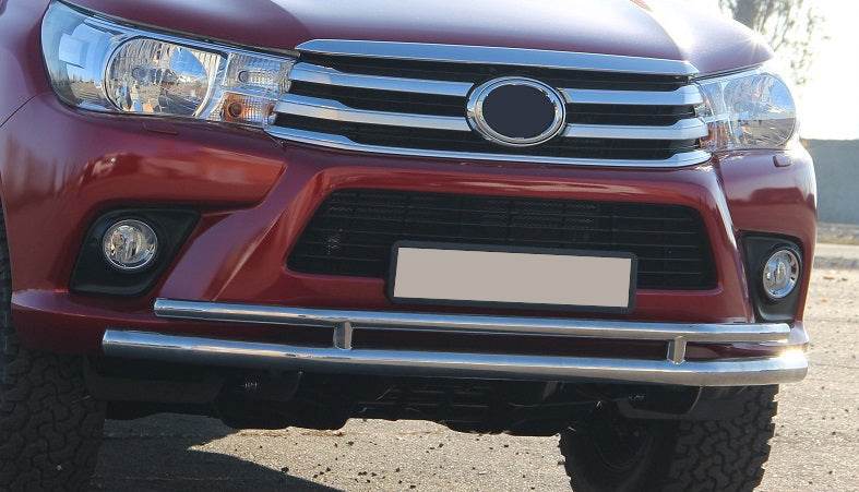 Front protection ST018 (stainless) for Toyota Hilux 2015↗ - Reelken Auto