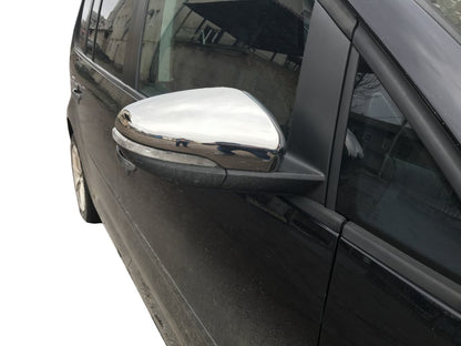 Mirror Covers (2 pcs, Stainless Steel) for Volkswagen Touran 2010-2015 - image 1